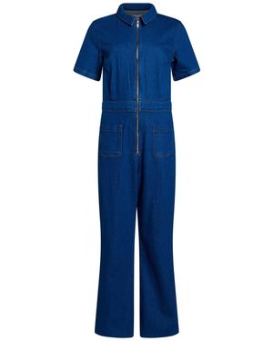 Bellerose Jumpsuit Cotton, Recycled Cotton, Elastane - Blue