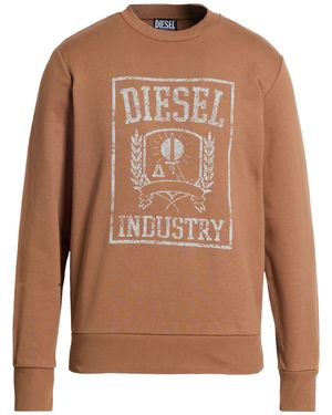 DIESEL Sweatshirt Cotton - Brown