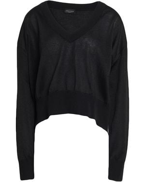 Roberto Collina Jumper Cotton, Polyester - Black