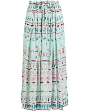 Vivetta Light Midi Skirt Viscose, Elastane - Green