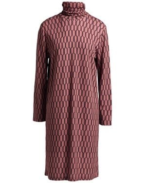 Siyu Antique Rose Mini Dress Viscose, Polyamide - Red