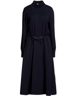 Herno Midi Dress Virgin Wool, Polyester - Blue