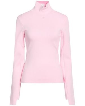 Courreges Light Turtleneck Viscose, Polyester - Pink