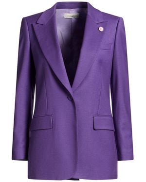 Lardini Blazer Wool, Elastane - Purple