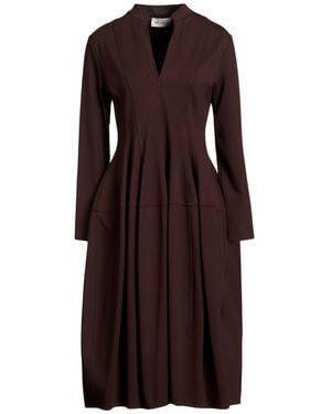MEIMEIJ Midi Dress Viscose, Polyamide, Elastane - Brown