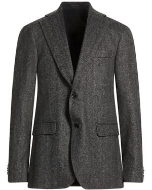 Oscar Jacobson Blazer Wool, Polyester, Nylon - Black