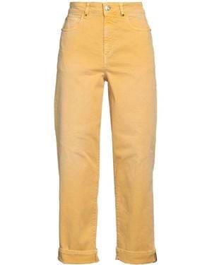 Angelo Marani Marigold Trousers Cotton, Elastane - Yellow