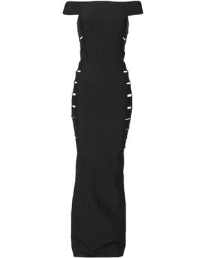 Azzaro Maxi Dress Viscose - Black