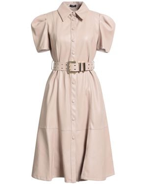 Hanita Blush Midi Dress Polyester, Polyurethane - Natural