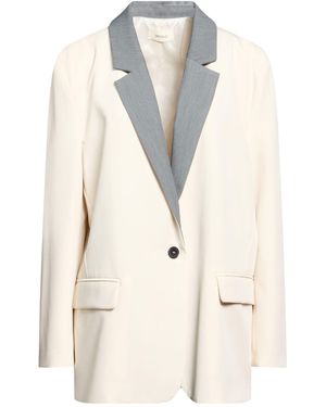 ViCOLO Blazer Polyester, Viscose, Elastane - White