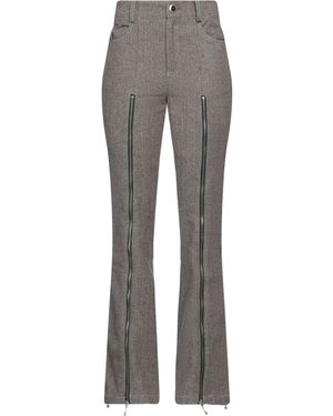 ANDERSSON BELL Khaki Trousers Wool, Nylon - Grey