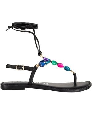 Gioseppo Thong Sandal Leather - Black