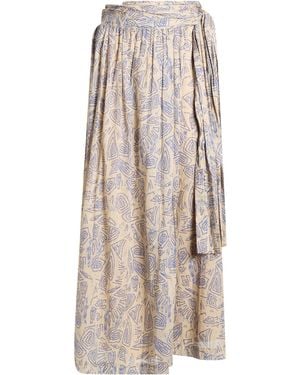 Ottod'Ame Midi Skirt Cotton - Natural