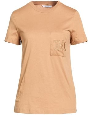 Max Mara T-Shirt Cotton - Natural