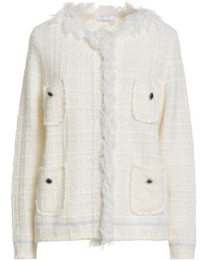 NEERA 20.52 Jacket Virgin Wool, Cotton, Acrylic, Nylon, Viscose - White
