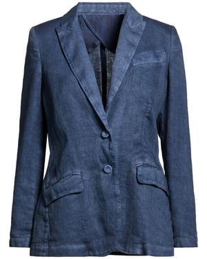 120% Lino Blazer - Blue