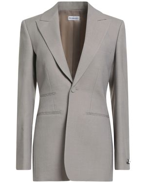 Burberry Khaki Blazer Virgin Wool - Grey