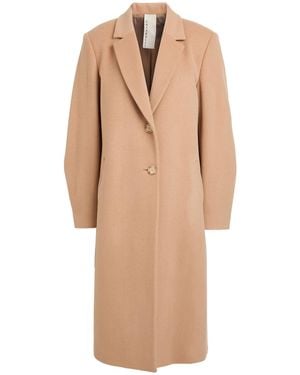 Chiarulli Camel Coat Virgin Wool, Polyamide - Natural