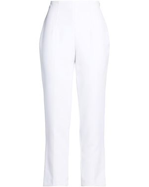 Liu Jo Trousers Polyester, Elastane - White