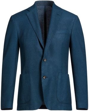 Lardini Blazer Wool, Silk - Blue