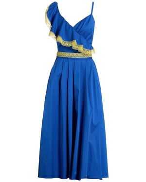 Hanita Maxi Dress Cotton, Nylon, Elastane - Blue