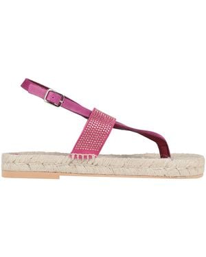 Kanna Fuchsia Espadrilles Cowhide - Pink