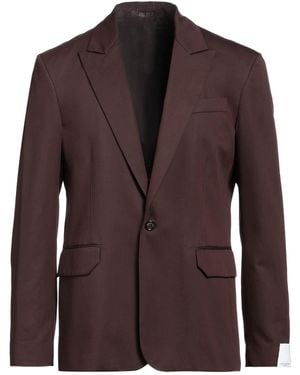 Paolo Pecora Chocolate Blazer Lyocell, Cotton - Brown