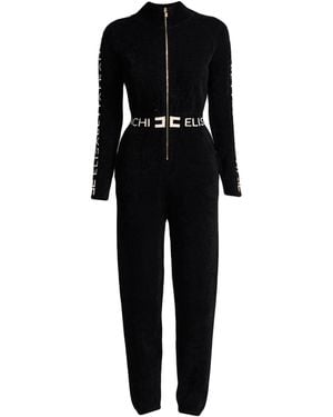Elisabetta Franchi Jumpsuit Wool, Acrylic, Viscose, Polyamide - Black