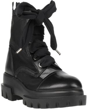 Agl Attilio Giusti Leombruni Ankle Boots Leather, Textile Fibres - Black