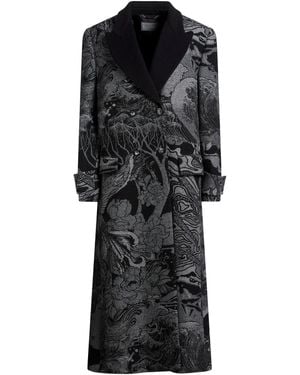 Alberta Ferretti Coat Wool, Polyamide, Virgin Wool - Black