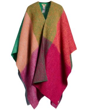 Woolrich Cape Alpaca Wool, Mohair Wool, Virgin Wool, Polyamide - Pink