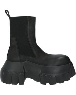 Rick Owens Ankle Boots Leather - Black