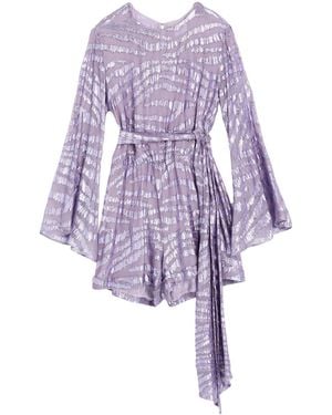 Redemption Lilac Playsuit Silk, Polyester - Purple
