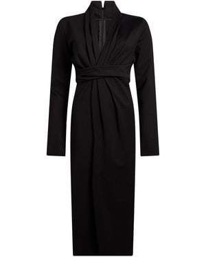 Semicouture Midi Dress Viscose, Polyamide, Elastane - Black