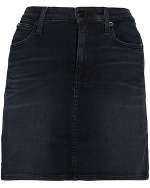 Calvin Klein Charcoal Denim Skirt Cotton, Elastomultiester, Elastane - Blue