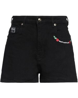 Versace Jeans Couture Denim Shorts Cotton, Elastane - Black