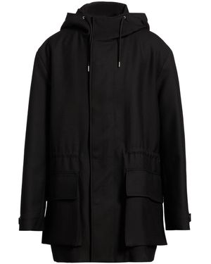 Sandro Coat Polyester, Virgin Wool - Black