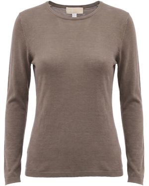 120% Lino Pullover - Marrón