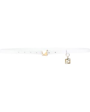 Carla G Belt Leather - White