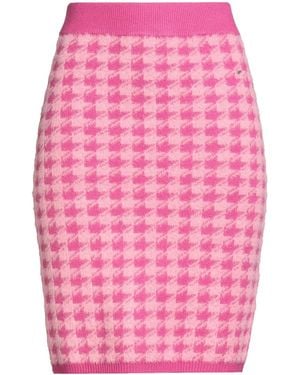 White Wise Mini Skirt - Pink