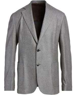 Barba Napoli Blazer Virgin Wool, Cashmere - Gray