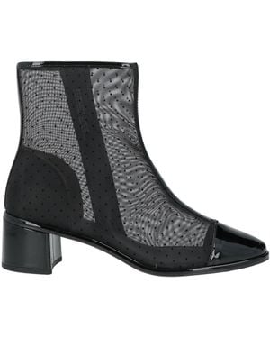 Tory Burch Ankle Boots Leather, Textile Fibres - Black