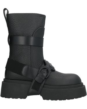 Emporio Armani Boot Leather - Black