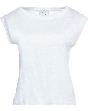 Niu Ivory T-Shirt Linen - White