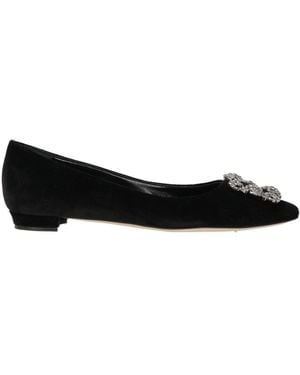 Manolo Blahnik Ballet Flats - Black