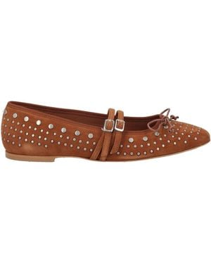 Baldinini Ballet Flats Leather - Brown