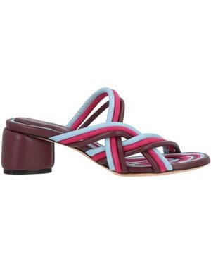 Sergio Rossi Sandals Leather - Purple