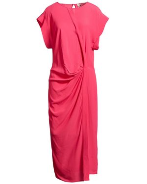 8pm Midi Dress Acetate, Silk - Pink