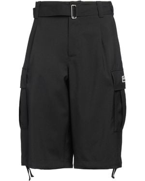 KENZO Shorts & Bermuda Shorts Virgin Wool - Black