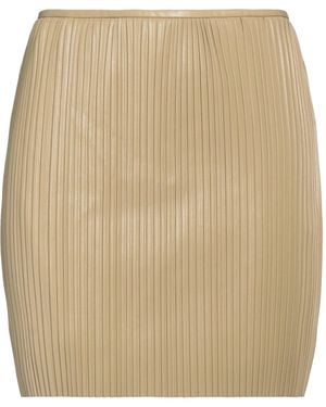 Nanushka Mini Skirt Polyester, Polyurethane - Natural